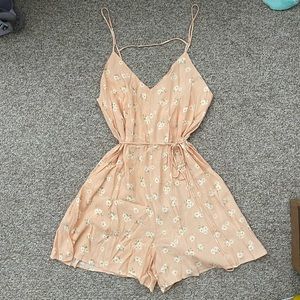 Mango floral romper